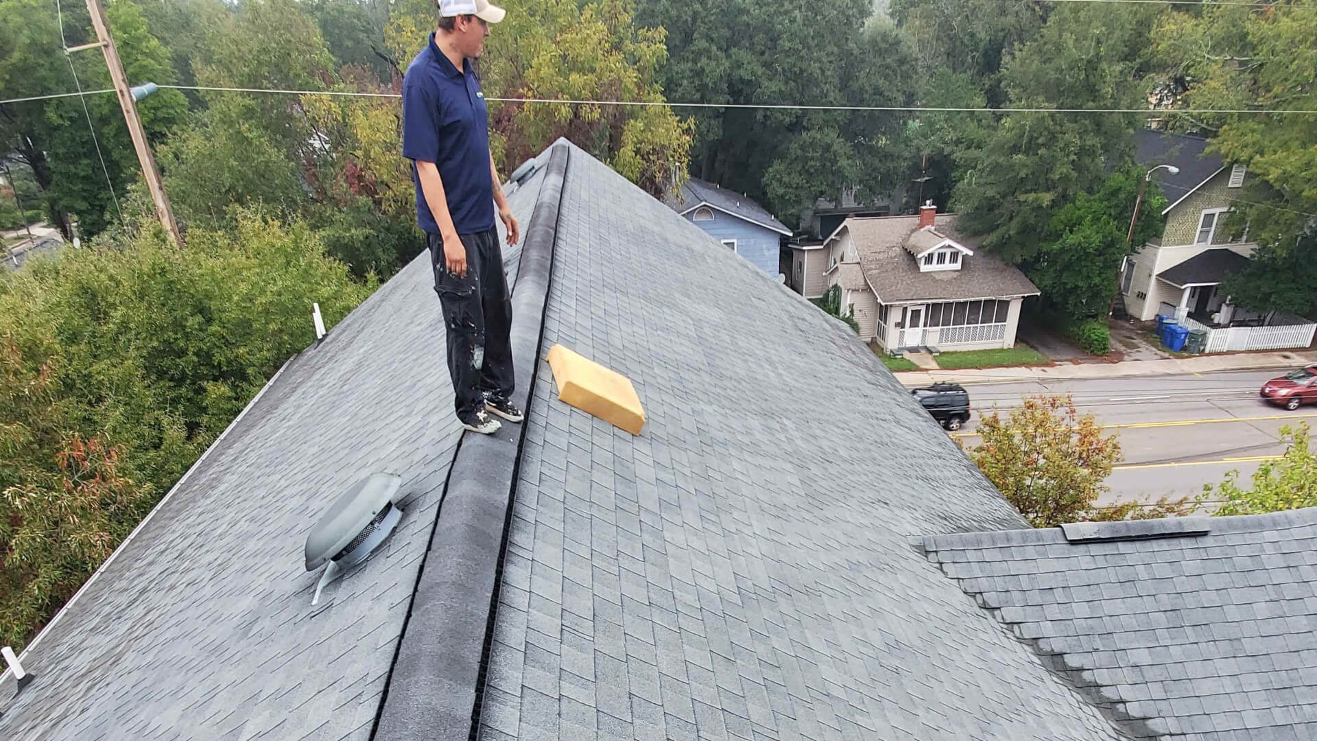 BreakPoint Roofing - Florence SC - inspecting an apartment building